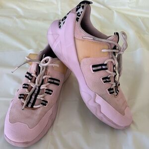 Skechers Pink and Animal print design Women's Sneakers, size 6.5